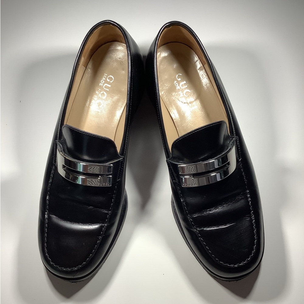 Authentic GUCCI leather loafers 🖤🤍🖤 - Picture 8 of 16
